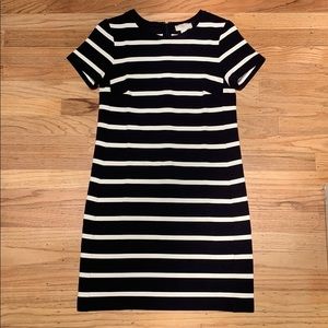 Loft Outlet navy striped dress